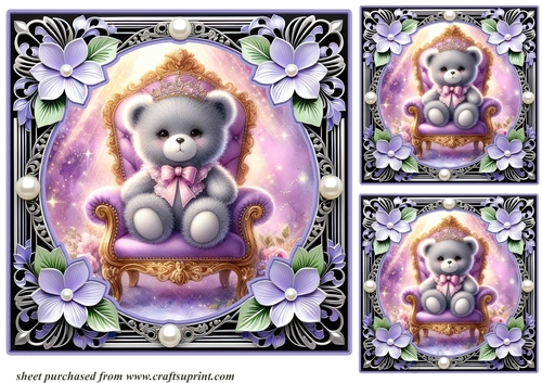 3 Queen for the day card fronts/toppers 4