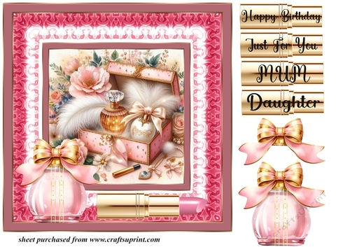 Female birthday card front 3