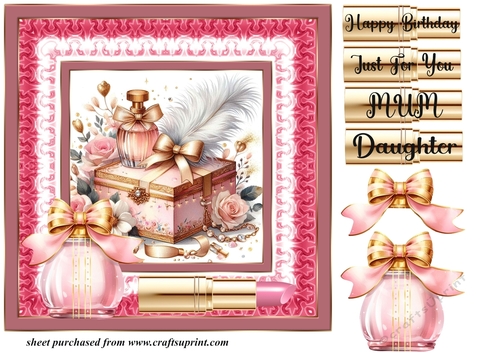 Female birthday card front 4