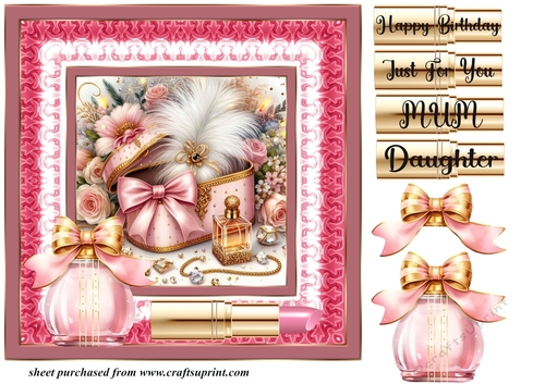Female birthday card front 8