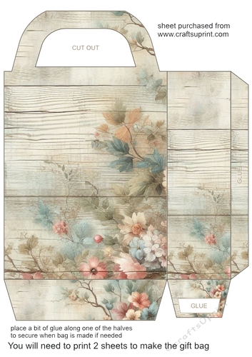 Pastel floral gift bag 1