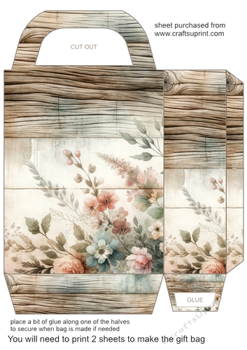 Pastel floral gift bag 2