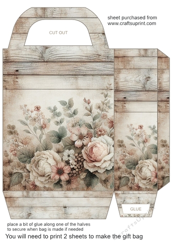 Pastel floral gift bag 5