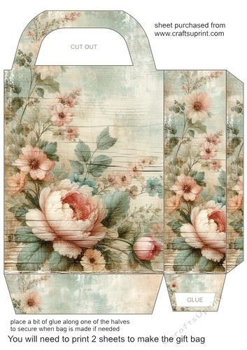 Pastel floral gift bag 6