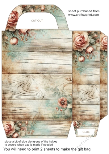 Pastel floral gift bag 7