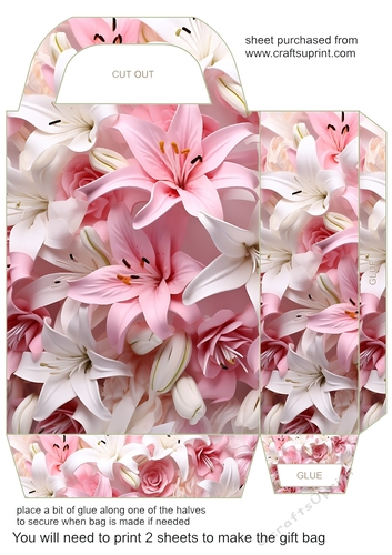 Lilies gift bag 4