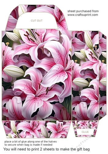 Lilies gift bag 11