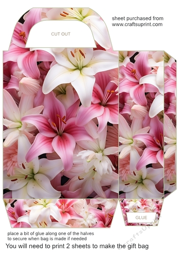 Lilies gift bag 12