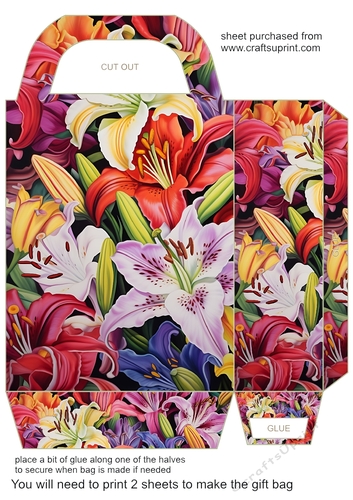 Lilies gift bag 14