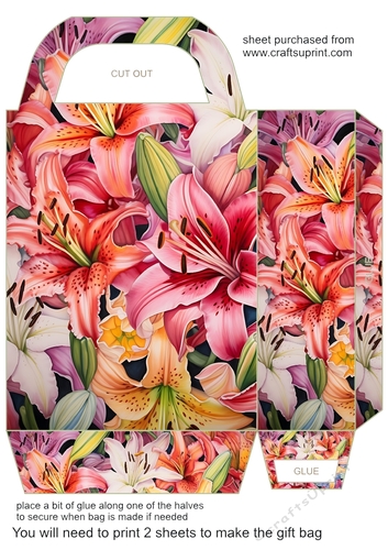 Lilies gift bag 15