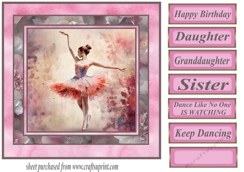 Ballet is the pointe card front 5