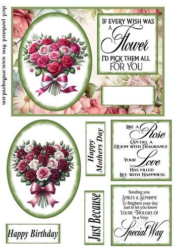 Roses card front 6