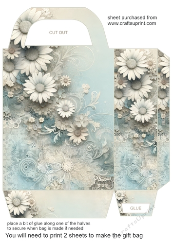 Pastel daisy gift bag 5