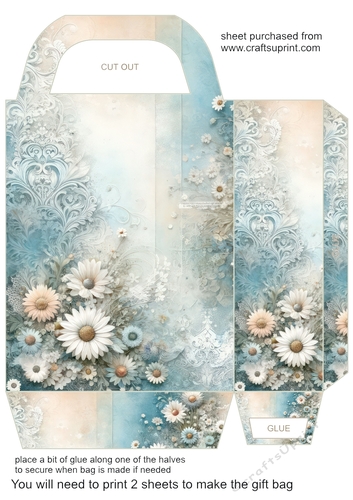Pastel daisy gift bag 6