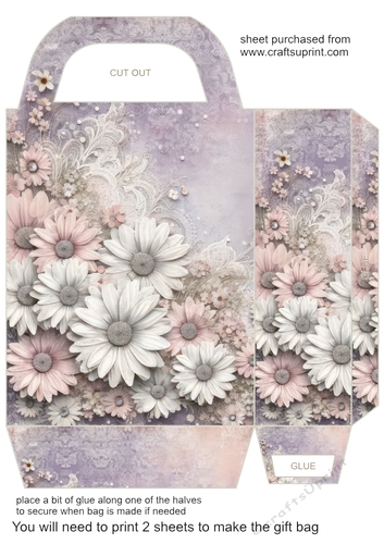 Pastel daisy gift bag 10
