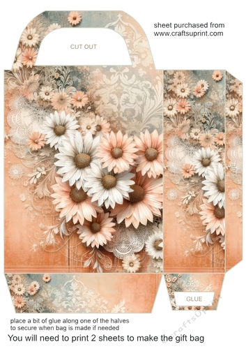 Pastel daisy gift bag 11