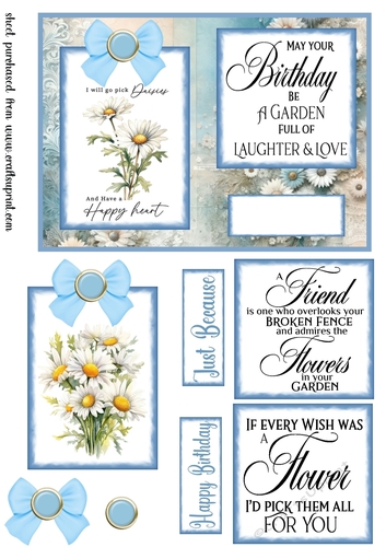 Blue daisies card front 1
