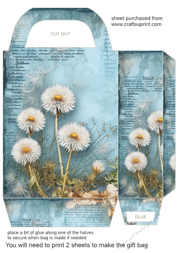 All about the dandelions gift bag 1