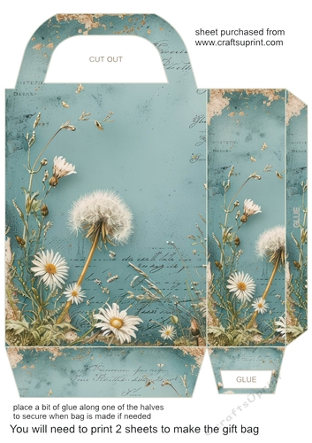 All about the dandelions gift bag 3