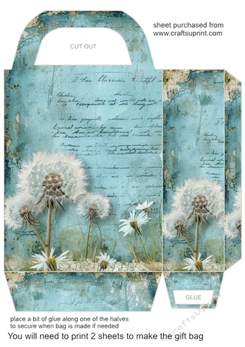 All about the dandelions gift bag 4