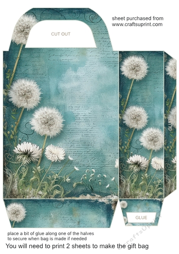 All about the dandelions gift bag 5