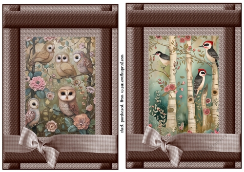 2 Woodland animal card fronts 1