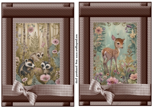 2 Woodland animal card fronts 3