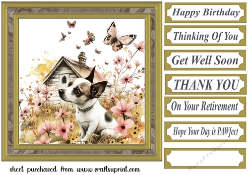 Its a dogs life card front 2