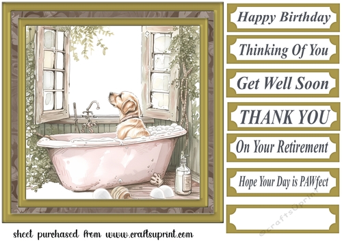 Its a dogs life card front 7
