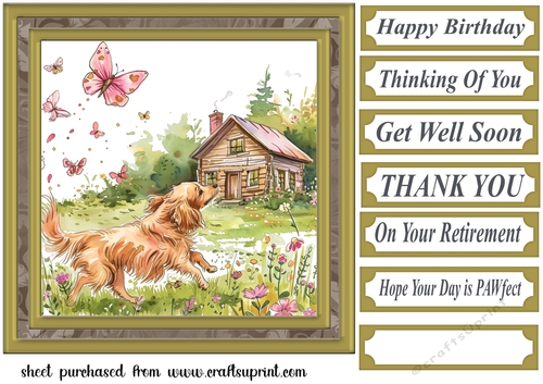Its a dogs life card front 8