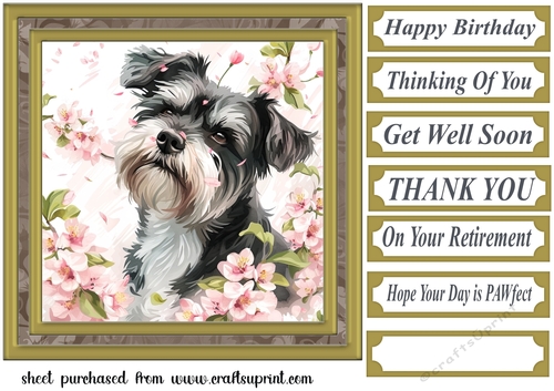 Its a dogs life card front 17