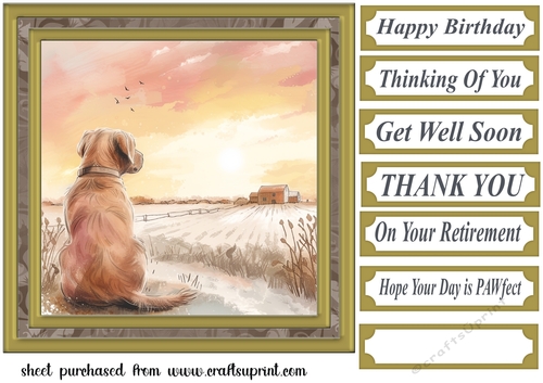 Its a dogs life card front 18