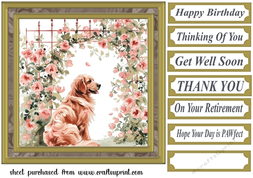 Its a dogs life card front 20