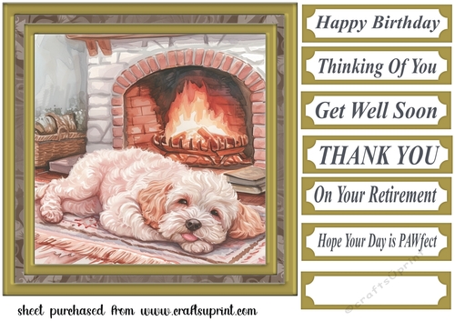 Its a dogs life card front 24