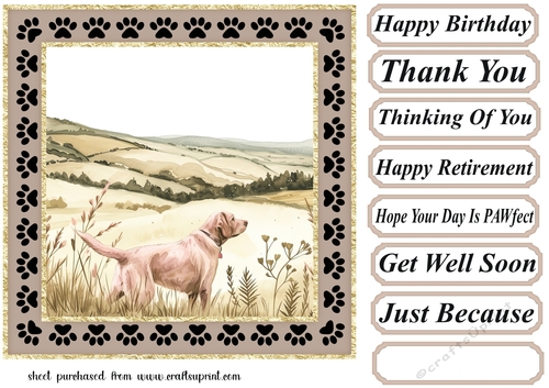 Its a dogs life on the farm card front 13