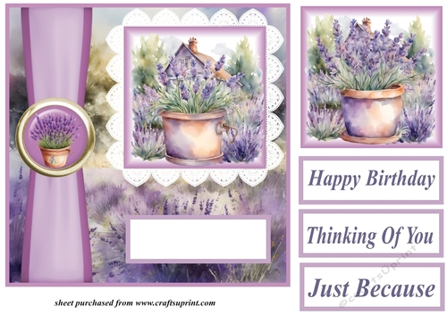 Lavender pot card front 1