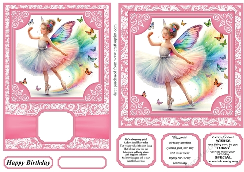 6x6 and 5x7 Ballerina card fronts 4