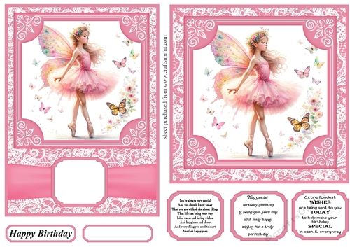 6x6 and 5x7 Ballerina card fronts 7