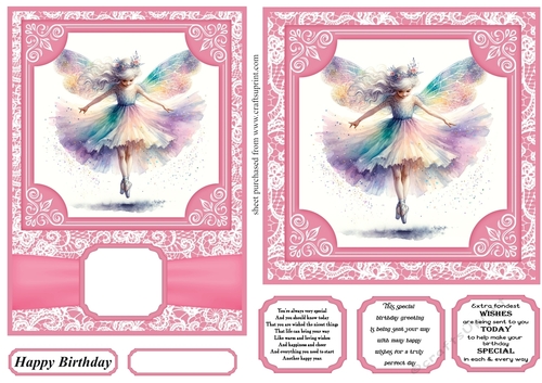 6x6 and 5x7 Ballerina card fronts 8