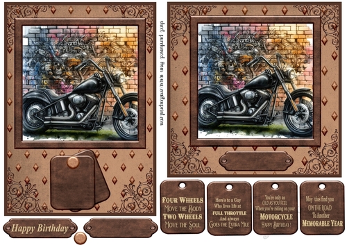 6x6 and 7x5  aprox graffiti wall and motorbike card fronts 1