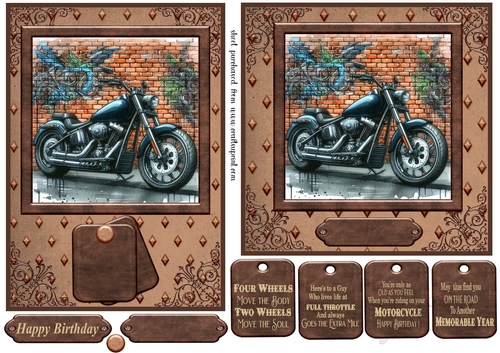 6x6 and 7x5 graffiti wall and motorbike card fronts 4