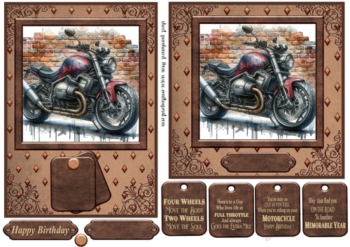 6x6 and 7x5 aprox graffiti wall and motorbike card fronts 7