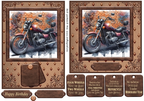 6x6 and 7x5 aprox graffiti wall and motorbike card fronts 8