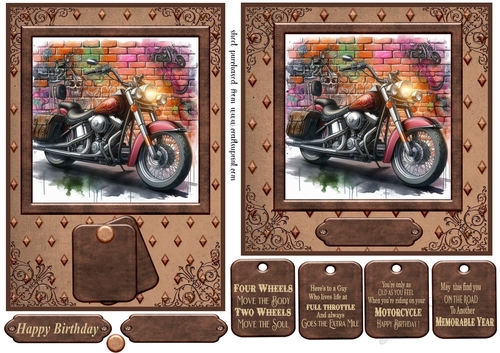 6x6 and 7x5  aprox graffiti wall and motorbike card fronts 10