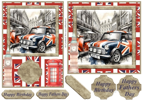 6x6 and 7x5 aprox Mini and scooter card fronts 1