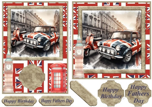 6x6 and 7x5 aprox Mini and scooter card fronts 7