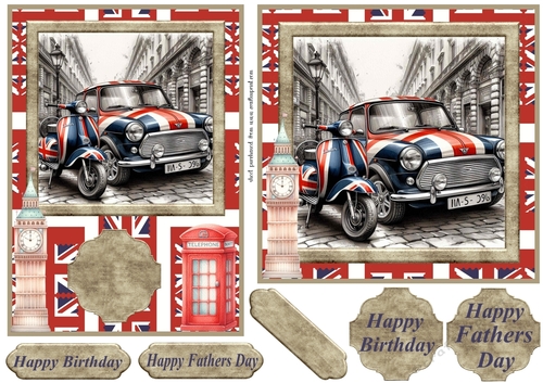 6x6 and 7x5 aprox Mini and scooter card fronts 9