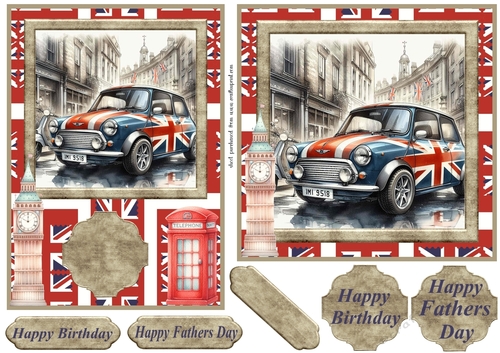 6x6 and 7x5 aprox Mini and scooter card fronts 10
