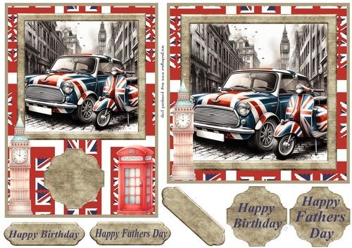 6x6 and 7x5 aprox Mini and scooter card fronts 11