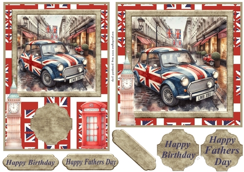 6x6 and 7x5 aprox Mini and scooter card fronts 12